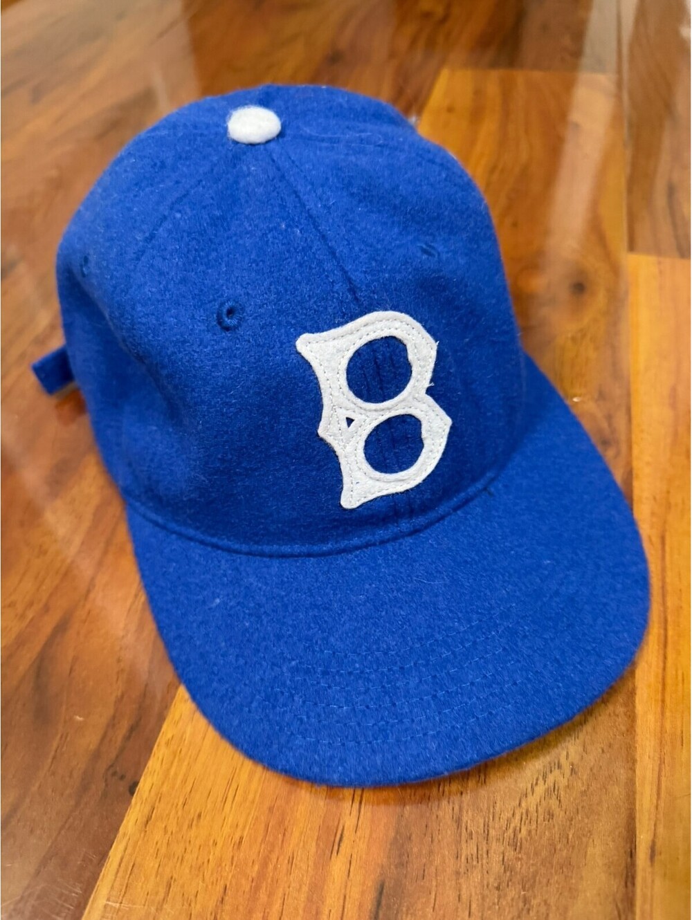 Brooklyn Dodgers Blue Jackie Robinson 42 Adjustable Hat Wool-style “B”